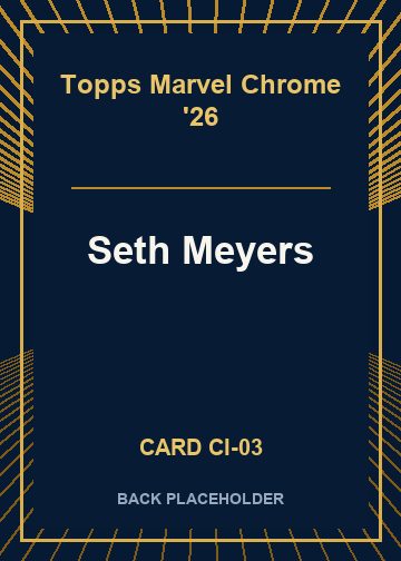 Seth Meyers back card image