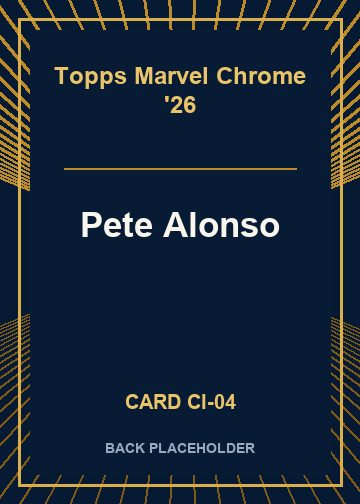 Pete Alonso back card image