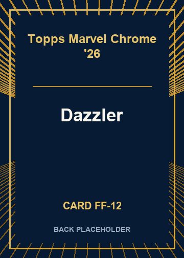 Dazzler back card image