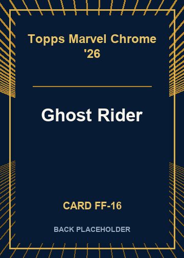 Ghost Rider back card image