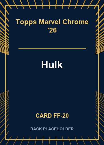 Hulk back card image