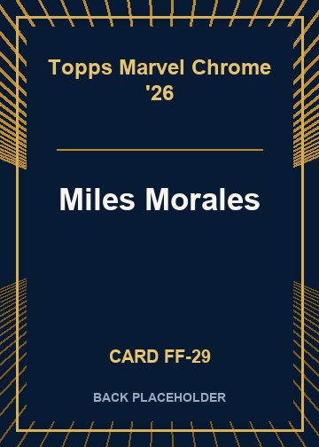 Miles Morales back card image