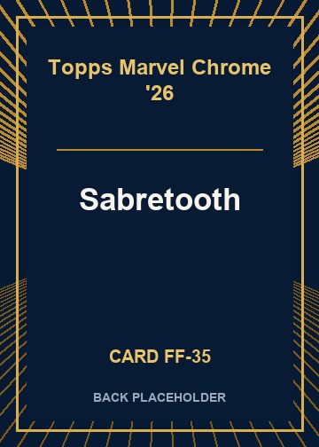 Sabretooth back card image