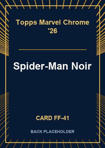 Spider-Man Noir back card image