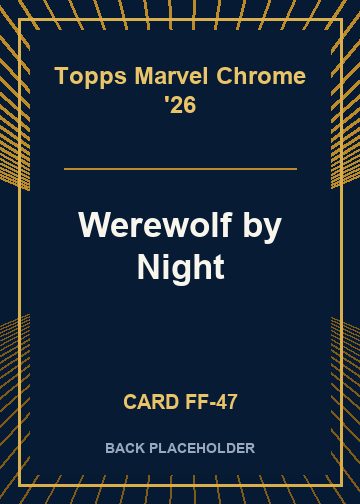 Werewolf by Night back card image