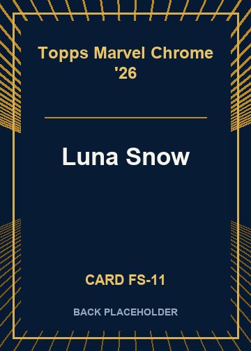 Luna Snow back card image