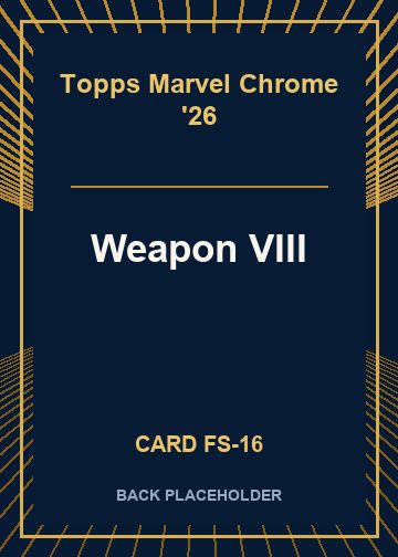 Weapon VIII back card image