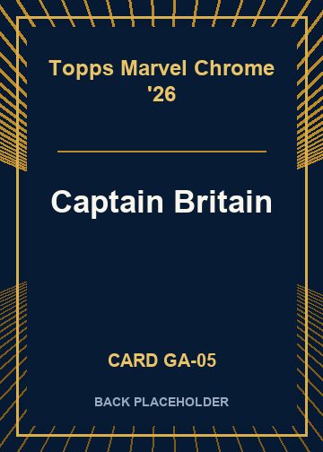 Captain Britain back card image