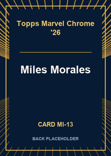 Miles Morales back card image