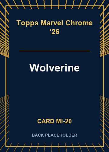 Wolverine back card image
