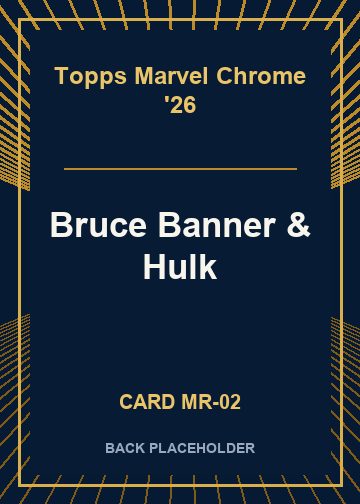 Bruce Banner & Hulk back card image