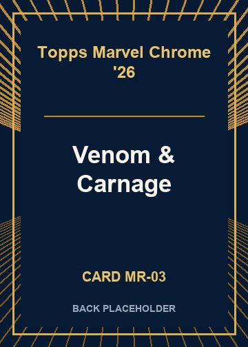 Venom & Carnage back card image