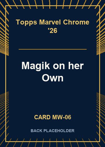 Magik on her Own back card image