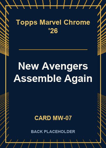New Avengers Assemble Again back card image