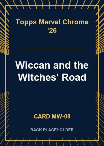 Wiccan and the Witches' Road back card image