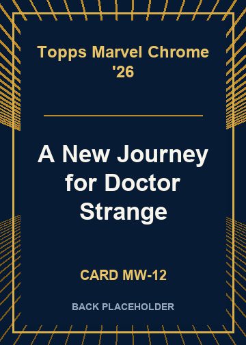 A New Journey for Doctor Strange back card image