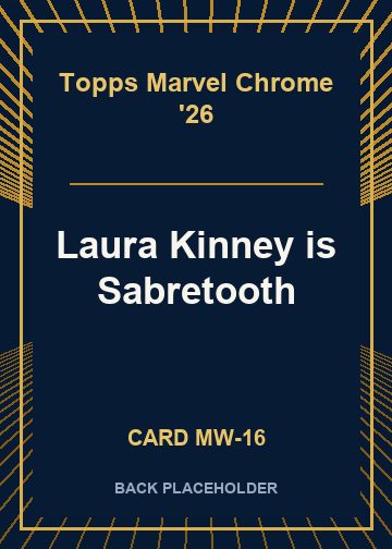 Laura Kinney is Sabretooth back card image