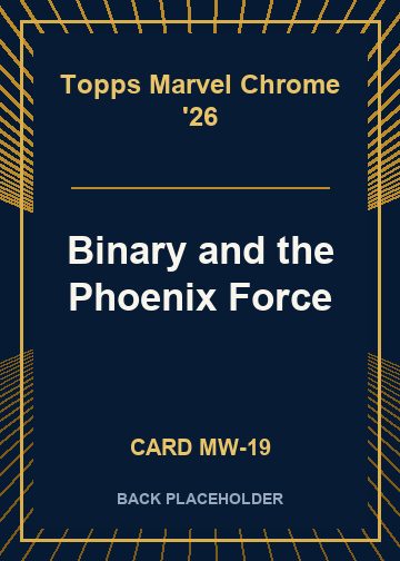 Binary and the Phoenix Force back card image