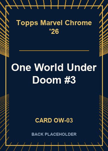 One World Under Doom #3 back card image