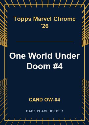 One World Under Doom #4 back card image