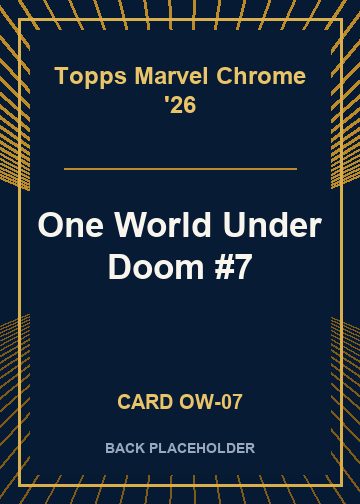 One World Under Doom #7 back card image