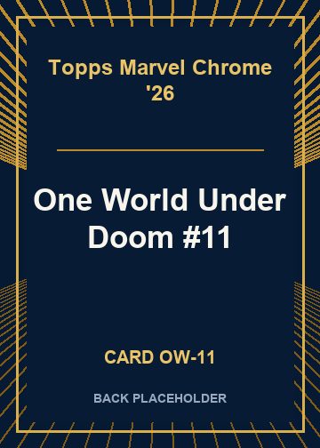 One World Under Doom #11 back card image