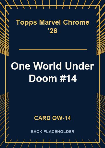 One World Under Doom #14 back card image