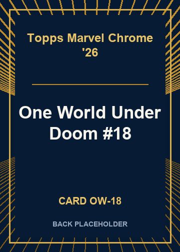One World Under Doom #18 back card image