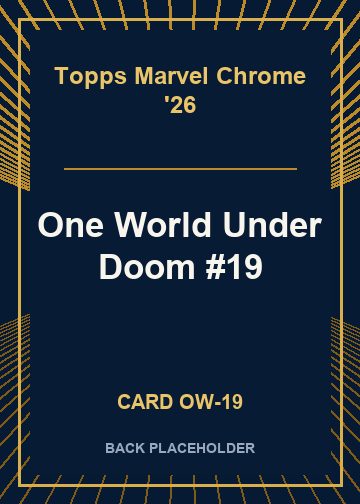 One World Under Doom #19 back card image