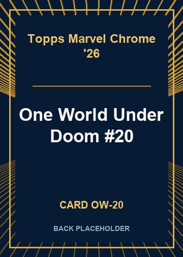 One World Under Doom #20 back card image