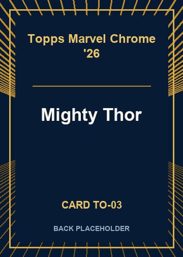 Mighty Thor back card image