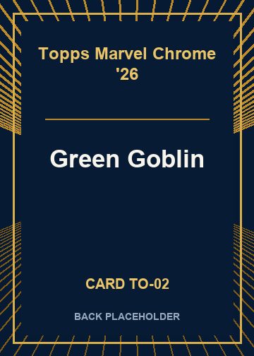 Green Goblin back card image