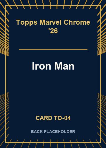 Iron Man back card image