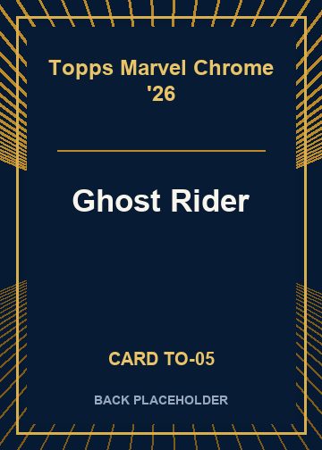 Ghost Rider back card image