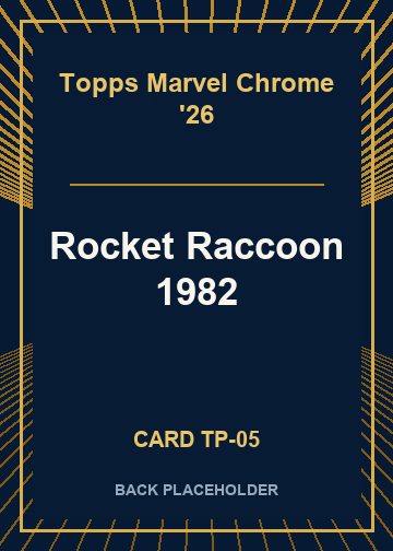 Rocket Raccoon 1982 back card image