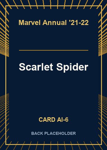Scarlet Spider back card image