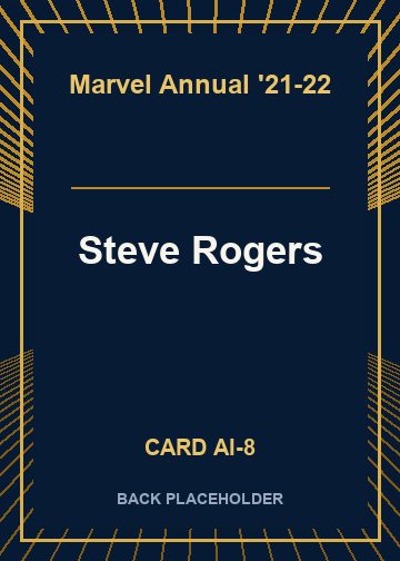 Steve Rogers back card image