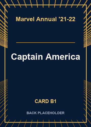 Captain America back card image