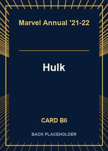 Hulk back card image