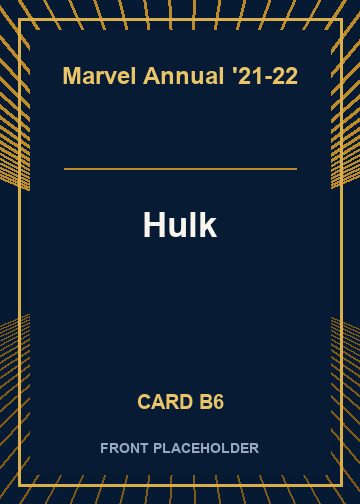 Hulk front card image