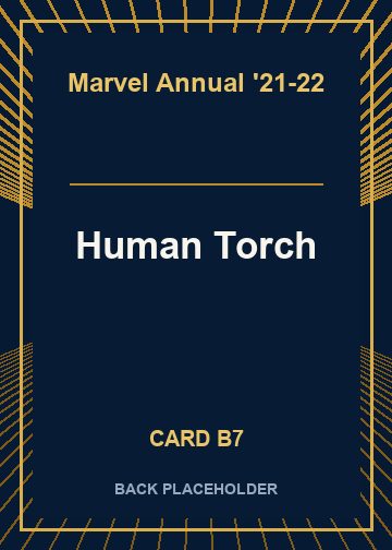 Human Torch back card image