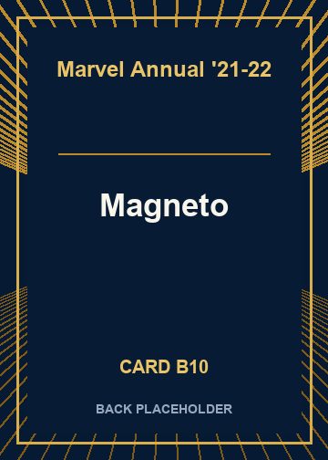 Magneto back card image