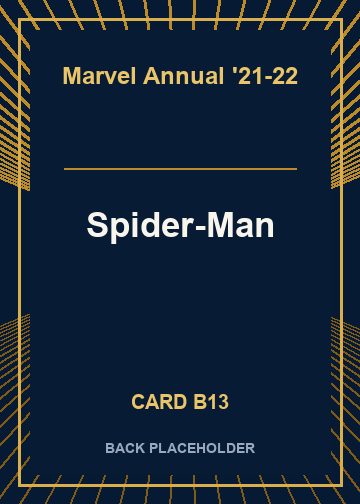 Spider-Man back card image