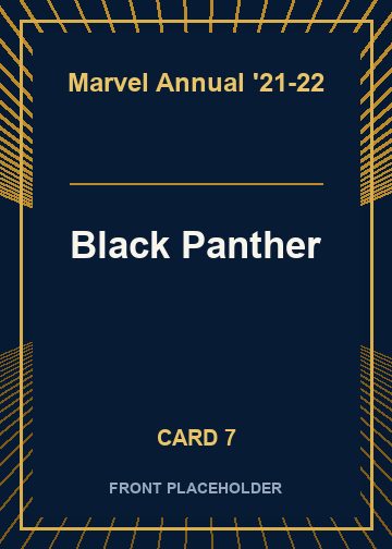 Black Panther front artwork