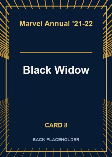 Black Widow back artwork