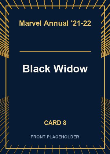 Black Widow front artwork