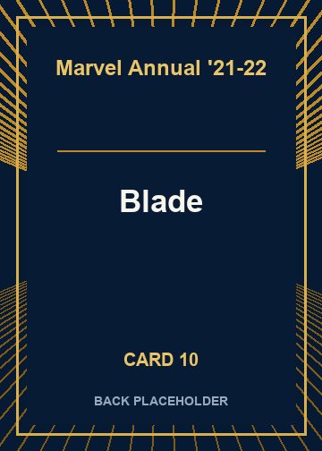 Blade back artwork