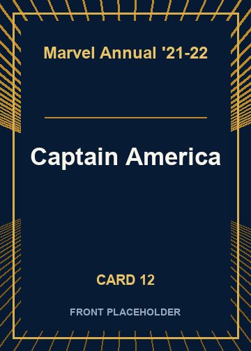 Captain America front artwork