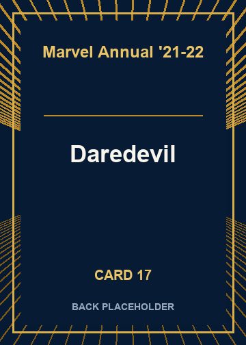 Daredevil back artwork
