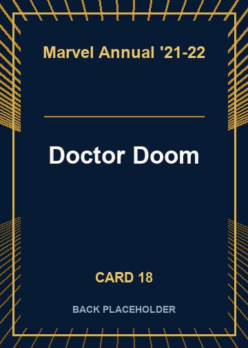 Doctor Doom back artwork